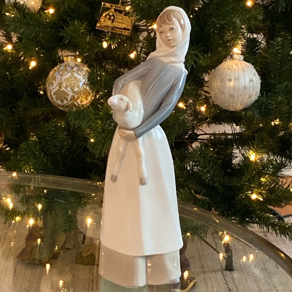 Lladro Girl with Lamb